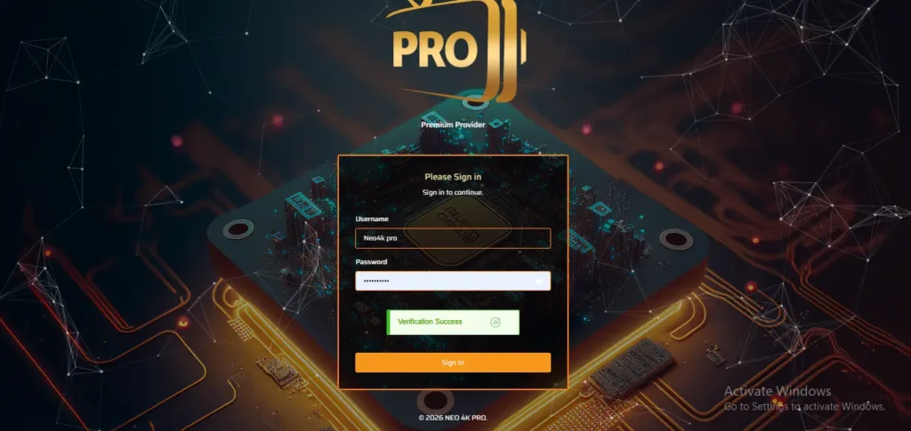 panel neo4k server